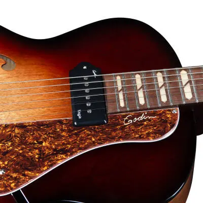 5th Avenue Kingpin P90 DLX Electric Guitar with Gigbag - Vintage Burst