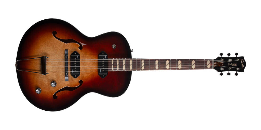 5th Avenue Kingpin II DLX Electric Guitar with Gigbag - Vintage Burst