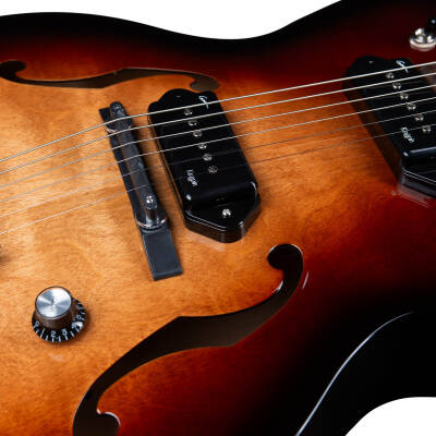 5th Avenue Kingpin II DLX Electric Guitar with Gigbag - Vintage Burst