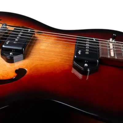 5th Avenue Kingpin II DLX Electric Guitar with Gigbag - Vintage Burst