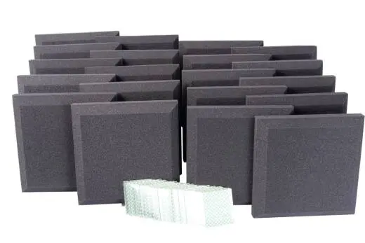 Auralex - Home Office Kit with (20) SonoFlat Panels 2 x 12 x 12 - Charcoal