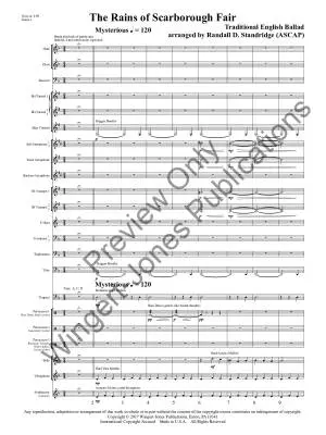 The Rains of Scarborough Fair - Standridge - Concert Band - Gr. 3