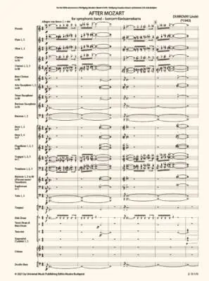 After Mozart - Dubrovay  - Concert Band - Gr. 5