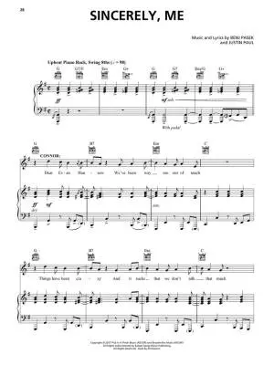 Dear Evan Hansen - Pasek/Paul - Piano/Vocal/Guitar - Book