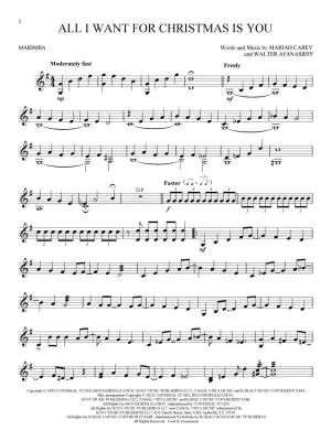 25 Christmas Songs for Marimba - Rapp - Book