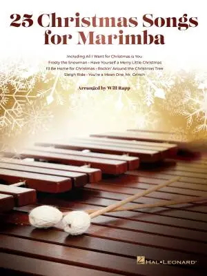 Hal Leonard - 25 Christmas Songs for Marimba - Rapp - Book