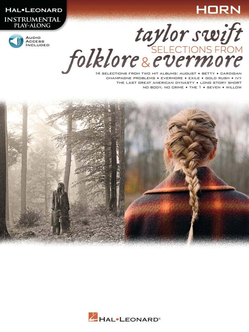 Folklore and Evermore Selections - Swift - French Horn - Book/Audio Online