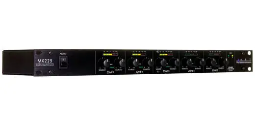 Stereo Dual-Source 5-Zone Distribution Mixer