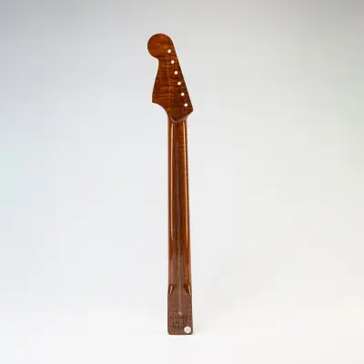AAA+ Roasted Flame Maple \'\'VIN-MOD\'\' Deluxe Replacement Neck for Jazzmaster