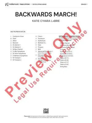 Backwards March! - LaBrie - Concert Band - Gr. 1