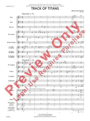Track of Titans - Balmages - Concert Band - Gr. 1.5