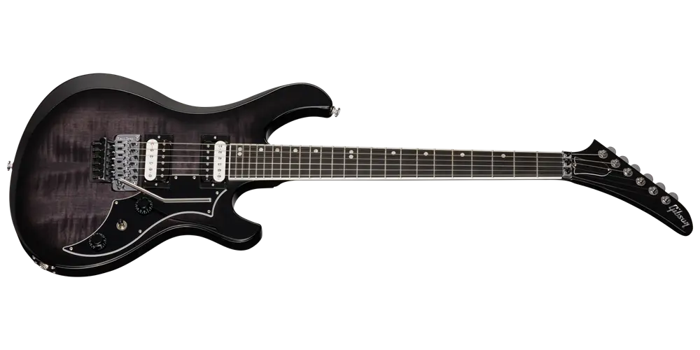 Victory Floyd Rose Electric Guitar with Hardshell Case - Translucent Ebony Burst