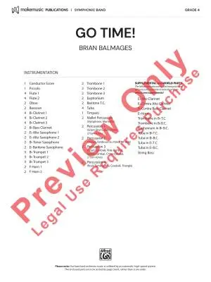 Go Time! - Balmages - Concert Band - Gr. 4