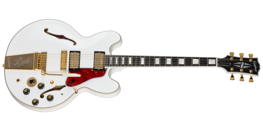 Epiphone - Alex Lifeson 1976 ES-355 Reissue Electric Guitar with Hardshell Case - Alpine White