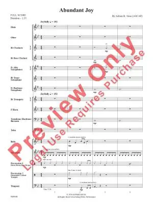 Abundant Joy - Sims - Concert Band - Gr. 1