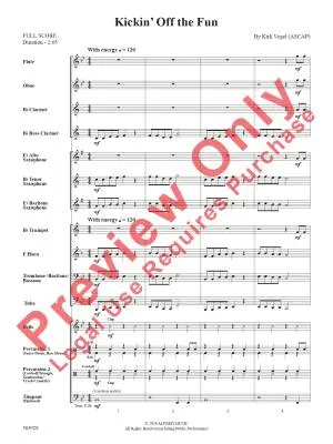 Kickin\' Off the Fun - Vogel - Concert Band - Gr. 0.5