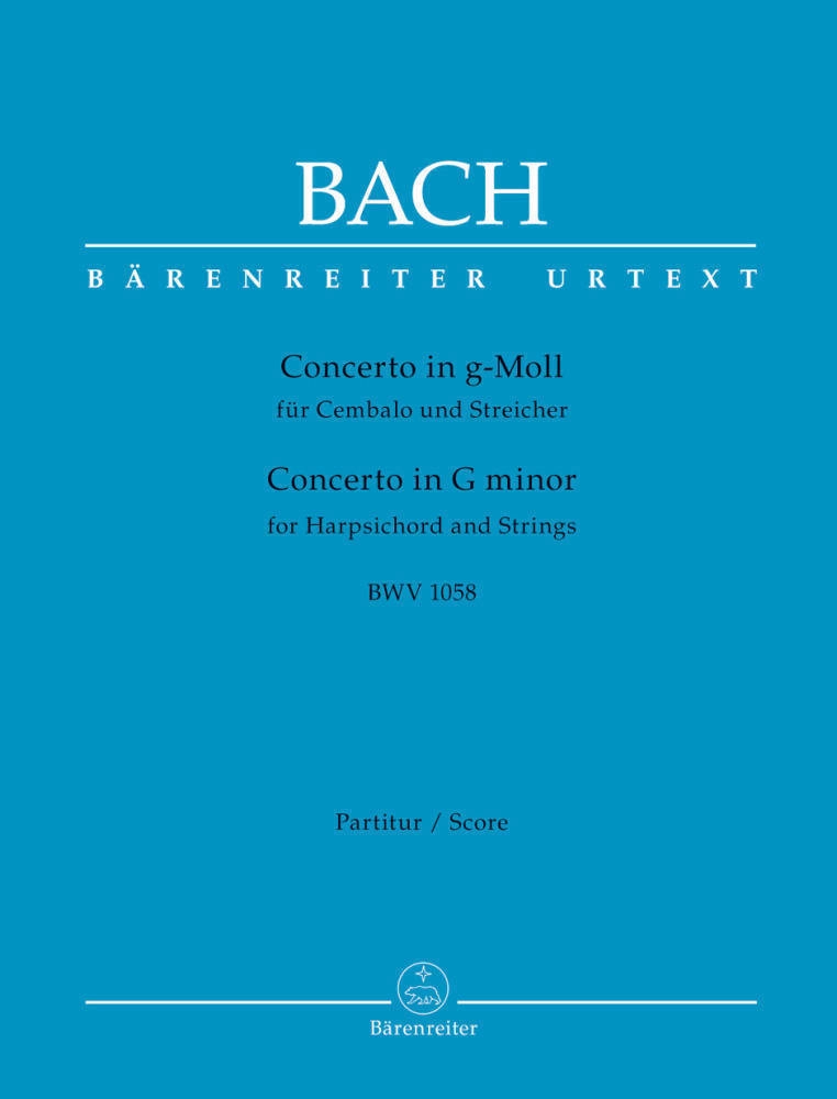 Concerto for Harpsichord and Strings G minor BWV 1058 - Bach/Breig - Full Score