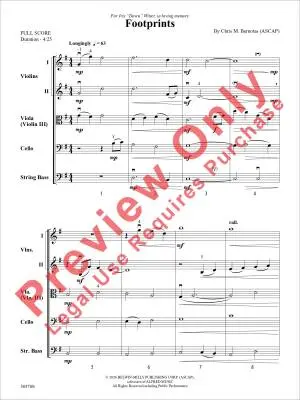 Footprints - Bernotas - String Orchestra - Gr. 3
