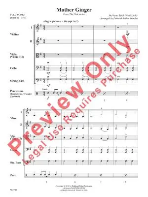 Mother Ginger - Tchaikovsky/Monday - String Orchestra - Gr. 1.5