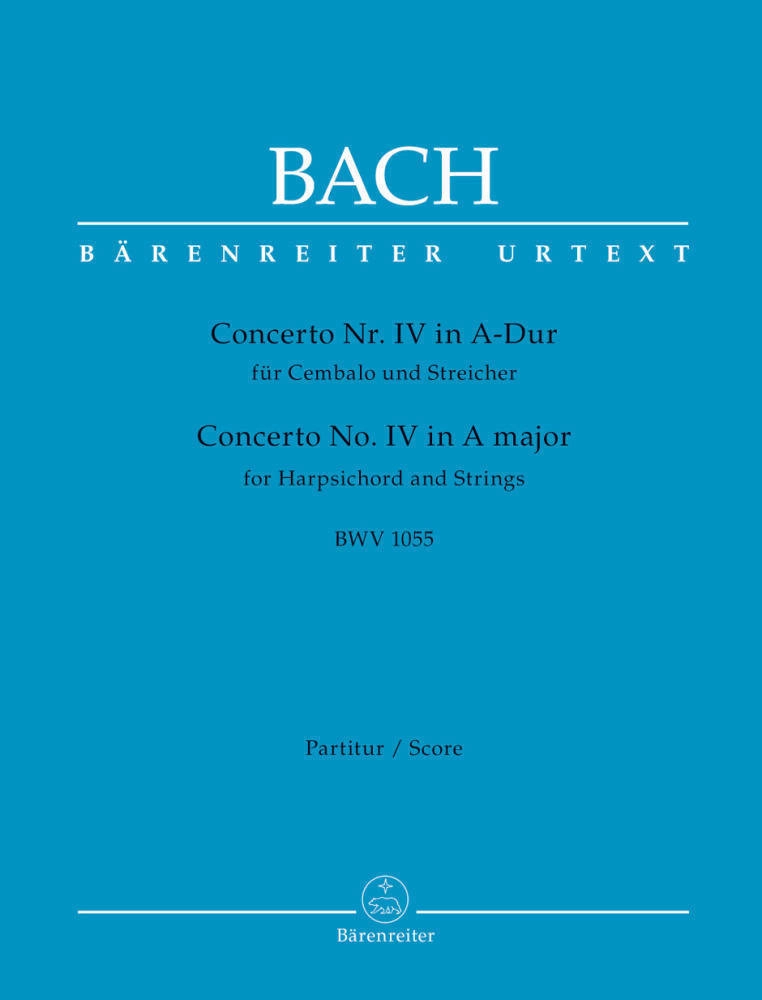 Concerto for Harpsichord and Strings no. 4 A major BWV 1055 - Bach/Breig - Full Score