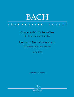 Concerto for Harpsichord and Strings no. 4 A major BWV 1055 - Bach/Breig - Full Score