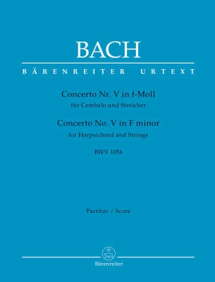 Baerenreiter Verlag - Concerto for Harpsichord and Strings no. 5 F minor BWV 1056 - Bach/Breig - Full Score