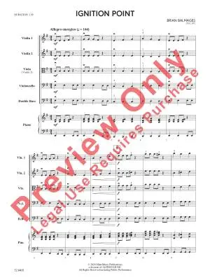 Ignition Point - Balmages - String Orchestra - Gr. 1.5
