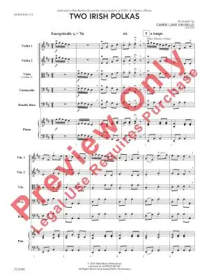 Two Irish Polkas - Gruselle - String Orchestra - Gr. 2.5