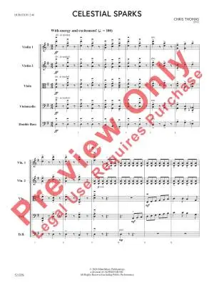 Celestial Sparks - Thomas - String Orchestra - Gr. 4