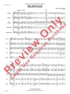 Relentless - Balmages - String Orchestra - Gr. 3.5