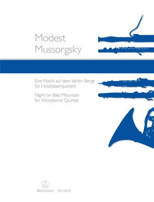 Baerenreiter Verlag - Night on Bald Mountain for Woodwind Quintet - Mussorgsky/Linckelmann - Score/Parts