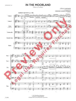 In the Moorland - Chaminade/Monday - String Orchestra - Gr. 2