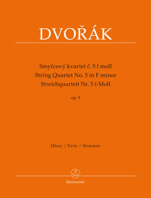String Quartet no. 5 F minor op. 9 - Dvorak/Burghauser/Cubr - Set of Parts