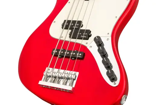 MetroExpress 21-Fret Hybrid P/J 5-String Bass with Morado Fingerboard - Candy Apple Red