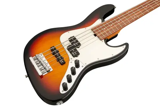 MetroExpress 21-Fret Hybrid P/J 5-String Bass with Morado Fingerboard - Tobacco Sunburst