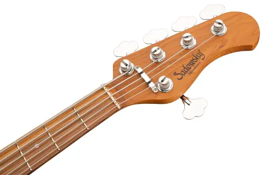 MetroExpress 21-Fret Hybrid P/J 5-String Bass with Morado Fingerboard - Candy Apple Orange