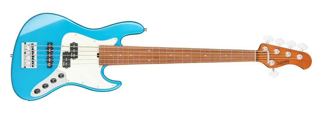 MetroExpress 21-Fret Hybrid P/J 5-String Bass with Morado Fingerboard - Ocean Blue