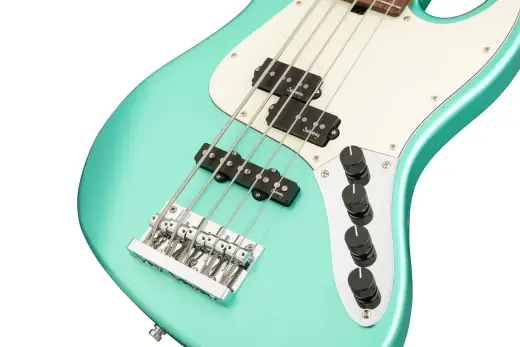 MetroExpress 21-Fret Hybrid P/J 5-String Bass with Morado Fingerboard - Sage Green