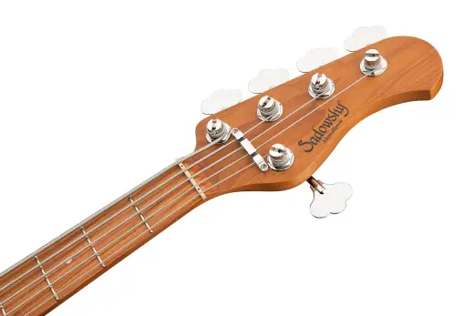 MetroExpress 21-Fret Hybrid P/J 5-String Bass with Morado Fingerboard - Silver Metallic