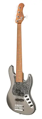 MetroExpress 21-Fret Hybrid P/J 5-String Bass with Morado Fingerboard - Silver Metallic