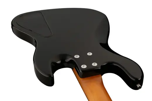 MetroExpress 21-Fret Hybrid P/J 4-String Fretless Bass with Morado Fingerboard - Black (Left Handed)