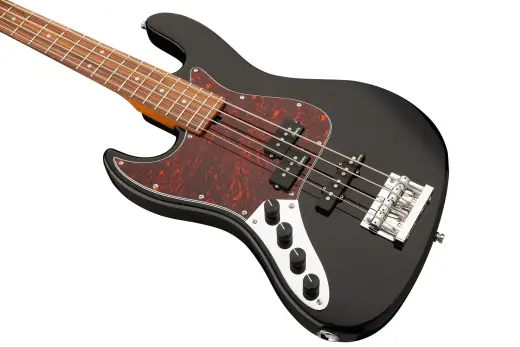 MetroExpress 21-Fret Hybrid P/J 4-String Bass with Morado Fingerboard - Black (Left Handed)