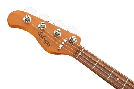 MetroExpress 21-Fret Hybrid P/J 4-String Bass with Morado Fingerboard - Black (Left Handed)