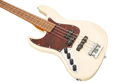 MetroExpress 21-Fret Hybrid P/J 4-String Bass with Morado Fingerboard - Olympic White (Left Handed)