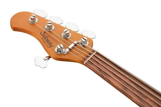 MetroExpress 21-Fret Hybrid P/J 5-String Fretless Bass with Morado Fingerboard - Black (Left Handed)