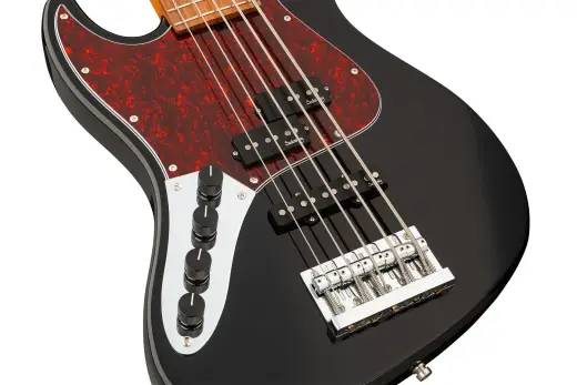 MetroExpress 21-Fret Hybrid P/J 5-String Bass with Morado Fingerboard - Black (Left Handed)