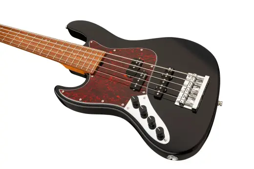 MetroExpress 21-Fret Hybrid P/J 5-String Bass with Morado Fingerboard - Black (Left Handed)
