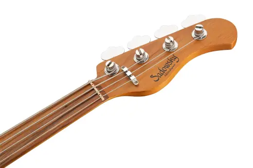 MetroExpress 21-Fret Hybrid P/J 4-String Fretless Bass with Morado Fingerboard - Black