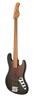 MetroExpress 21-Fret Hybrid P/J 4-String Fretless Bass with Morado Fingerboard - Black
