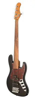 MetroExpress 21-Fret Hybrid P/J 5-String Fretless Bass with Morado Fingerboard - Black